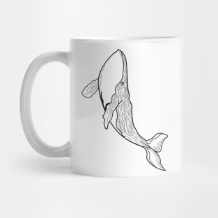 Humpback whale art Mug